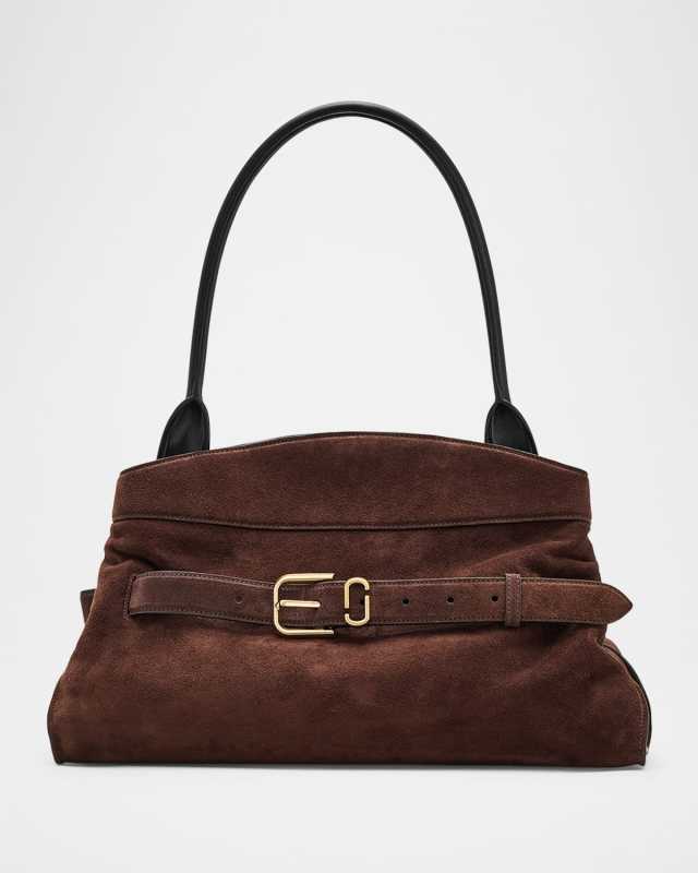 The Satchel Suede Shoulder Bag